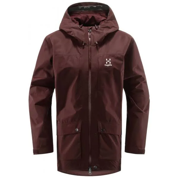 Haglofs Rubus GTX Jacket Women Maroon Red M Jacket Ladies, Women