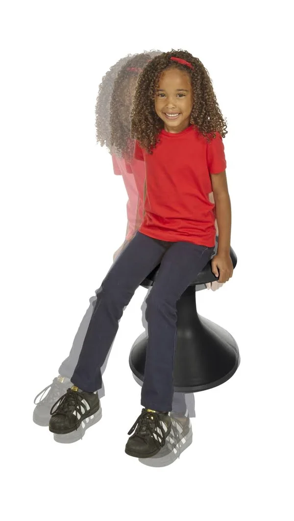 Classroom Select NeoRok Motion Stool, Active Wobble Seating, 15-1/2 inch Seat Height, Paprika, Gold, Nylon, Choose A Color, L