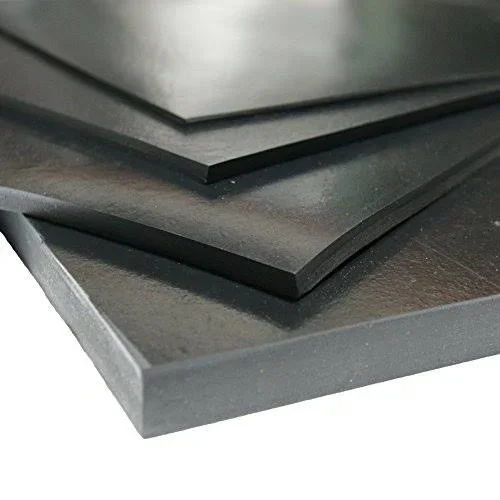 Rubber-Cal Neoprene 3/16 in. Thick x 36 in. Length x 144 in. Width Commercial Grade - 60A Rubber Sheet - Black 20-101
