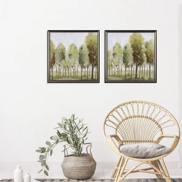 Set of Two Silent Fall Framed Art 387784