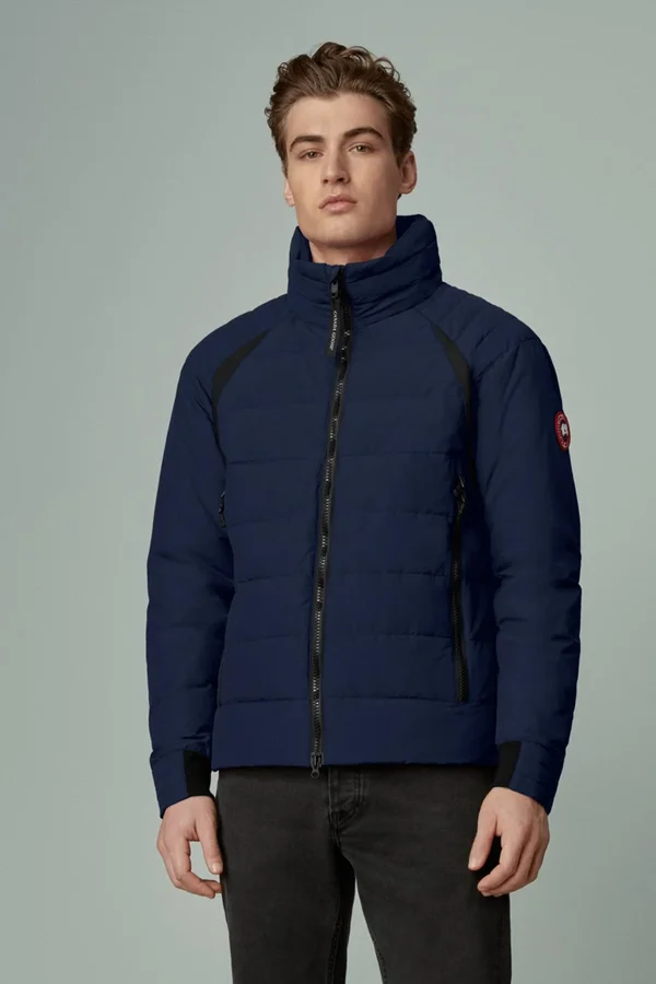 Canada Goose Men's Hybridge Base Down Jacket Matte Finish (Men - Atlantic Navy, XS)