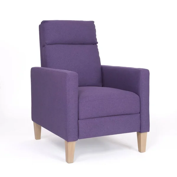Noble House Zacari Mid Century Fabric Recliner - Violet