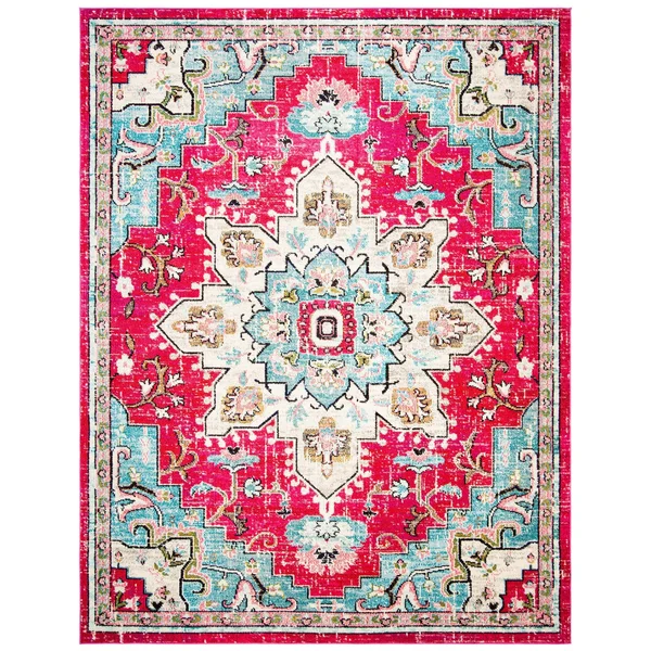 Safavieh Madison 400 Rug Collection MAD473F - Grey, Gold - 5& x 5& Square