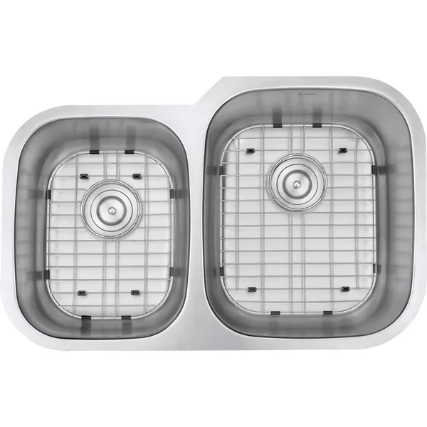 Ruvati RVM4315 parmi Stainless Steel Undermount 16 Gauge 32x22 Kitchen Sink Double Bowl
