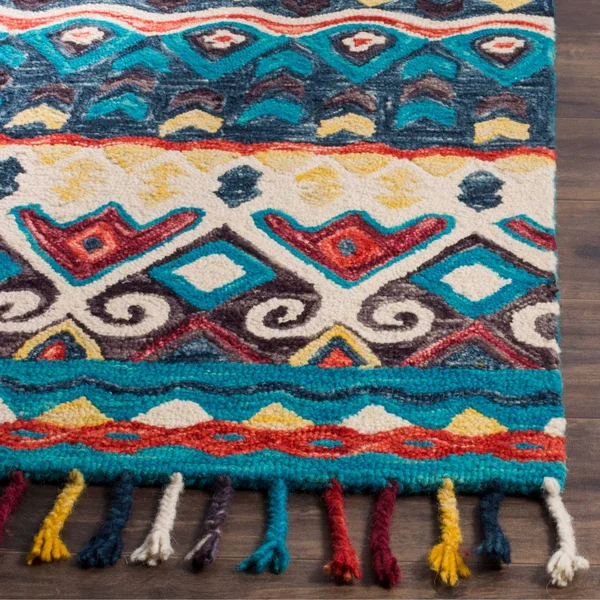 Safavieh Aspen Blue/Red 2 ft. x 9 ft. Runner Rug