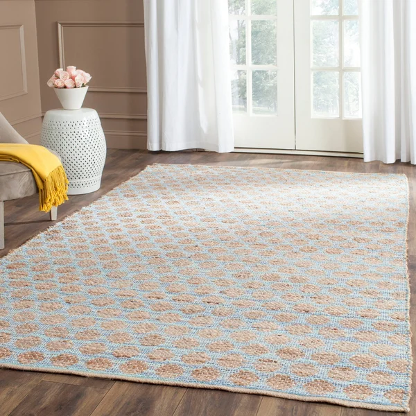 Safavieh Cape Cod CAP820B Blue - Natural 5& x 8& Area Rug