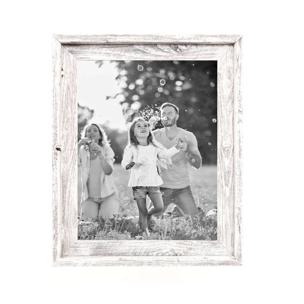Rustic Farmhouse Signature Picture Frame, White Wash 12x12