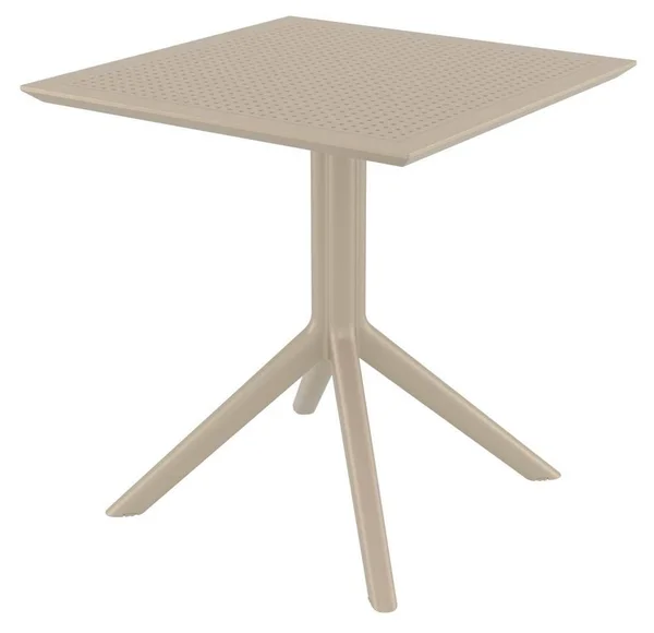 Siesta Sky Square Table 27 inch Taupe