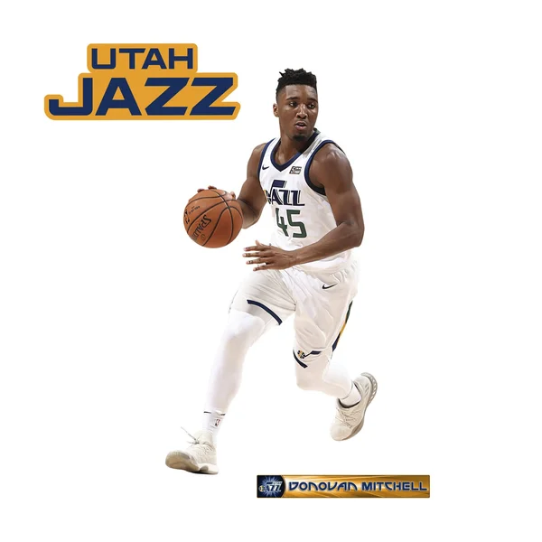 Fathead Donovan Mitchell - X-Large Officially Licensed NBA Removable Wall Decal - Size: XL