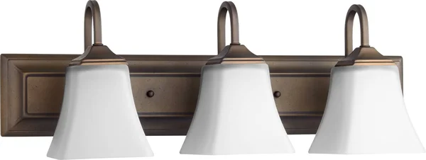 Quorum 3 Light 24& Vanity, Oiled Bronze/Satin Opal - 5104-3-86