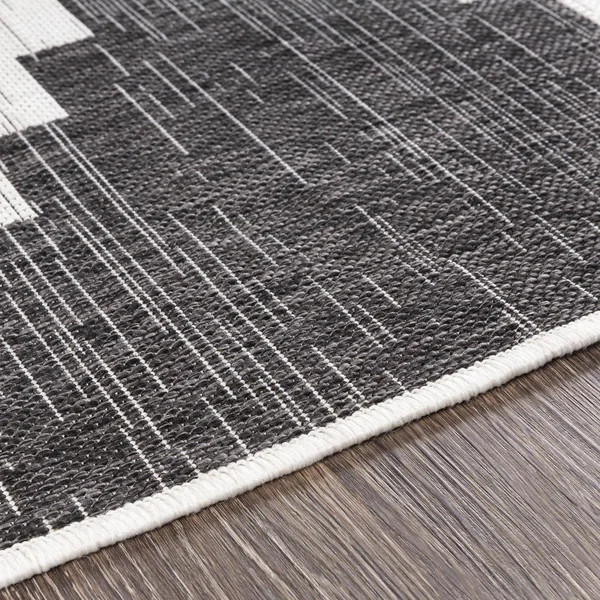 Surya Eagean EAG-2356 Area Rug - Black/White, 7&10x22 Square