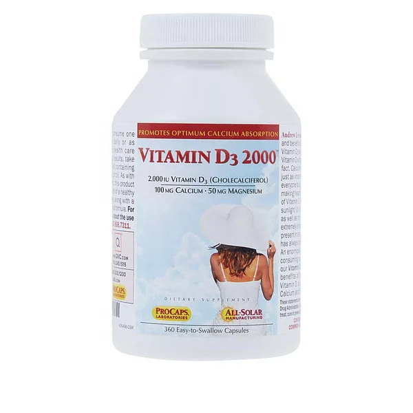 Andrew Lessman Vitamin D3-2000 - 360 Capsules