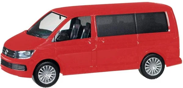 Herpa 028738-002x22 VW T6 Multivan Model Set, Cherry Red