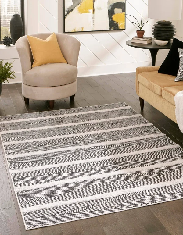 Sabrina Soto Casa Area Rug or Runner - Size: 9& 10 x 12& 0, Black