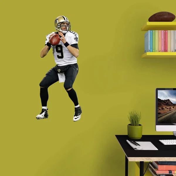 NFL New Orleans Saints Drew Brees Fathead Wall Decal, Junior