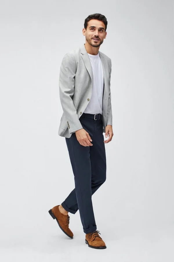 Bonobos Unconstructed Italian Wool Blazer - Gray - Formal Jackets