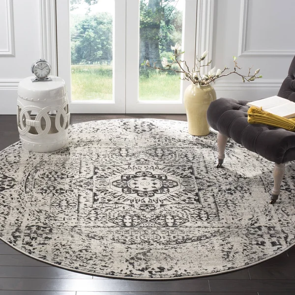 Safavieh Evoke EVK260T 6&7x22 x 9&0x22 Ivory - Black Area Rug