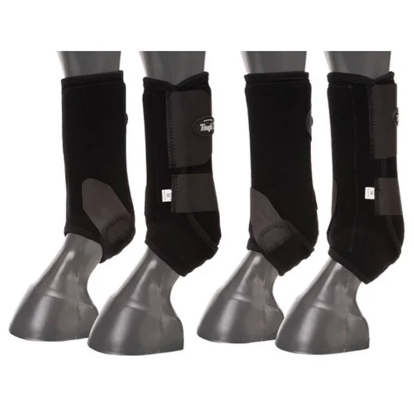 Tough-1 Extreme Vented Sport Boots - Set of 4 - Green