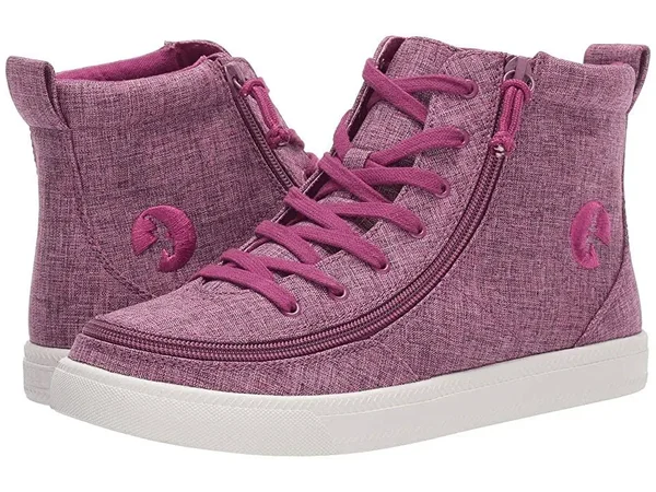 Billy Footwear Classic Lace High Chambray Women's Shoes Berry Jersey : 7 M
