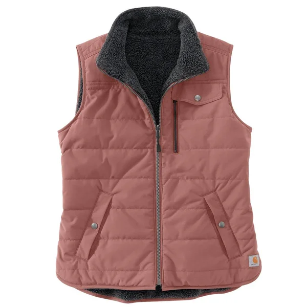 Carhartt Women's Utility Sherpa Lined Vest - Medium - Burlwood