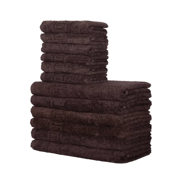 Context Solid Black 24 Piece 100% Cotton Hand Towel