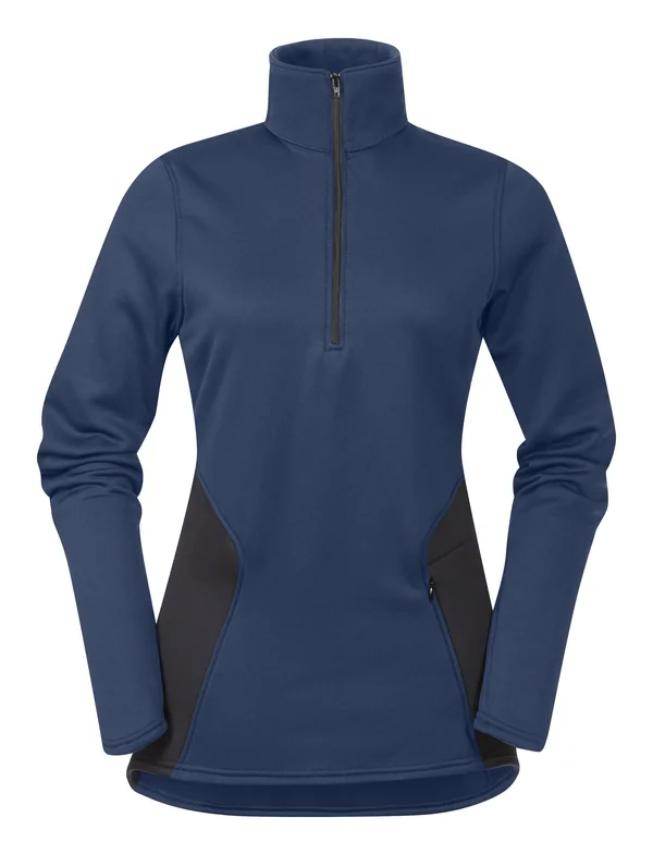 Kerrits Protek Fleece Zip Neck - XL, Dark Denim