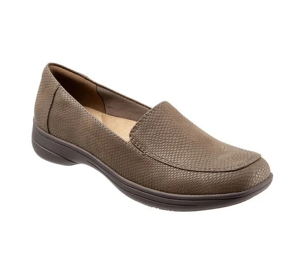 Trotters Women's Jacob Loafer, Size: 11, Dark Taupe Snake Print Leather