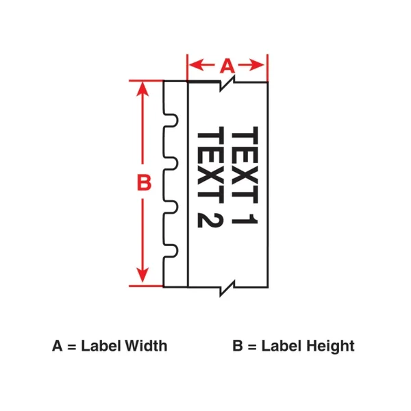 Brady MC1-1000-595-GN-WT Label - 1 in W x 25 ft L