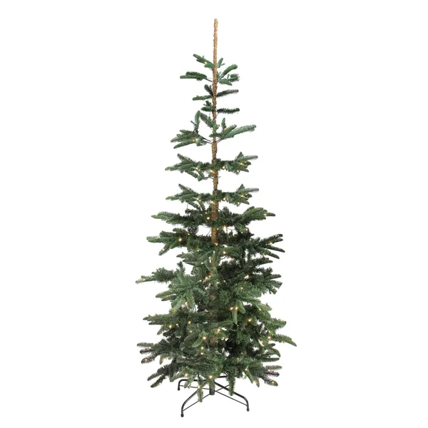 Northlight 9& Pre-Lit Slim Layered Noble Fir Artificial Christmas Tree - Warm Clear LED Lights