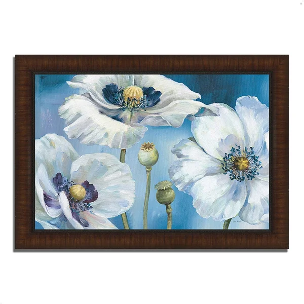 Tangletown Fine Art Blue Dance I by Lisa Audit - Framed Painting Print, Ready to Hang 614783-4330p120