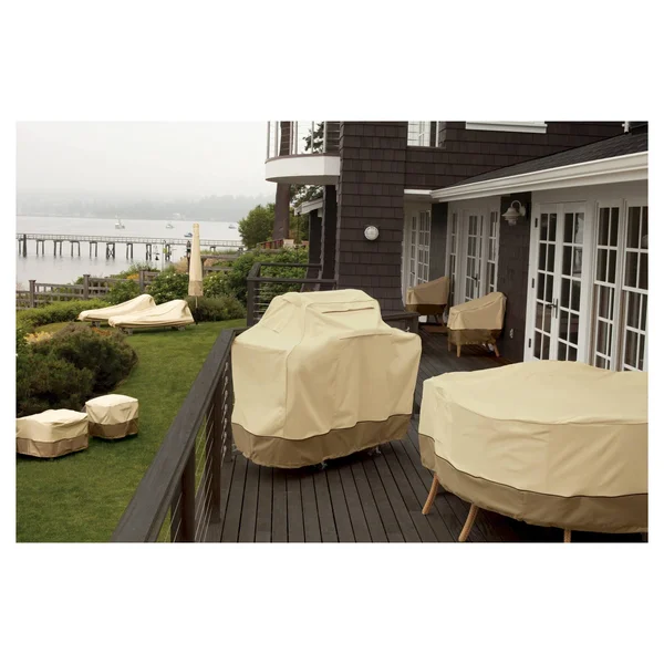 Classic Accessories Veranda Bistro Table and Chair Cover - Pebble