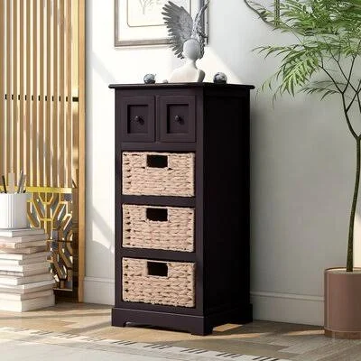 Jawanda Solid Wood 2 - Drawer Accent Chest Red Barrel Studio Color: Espresso