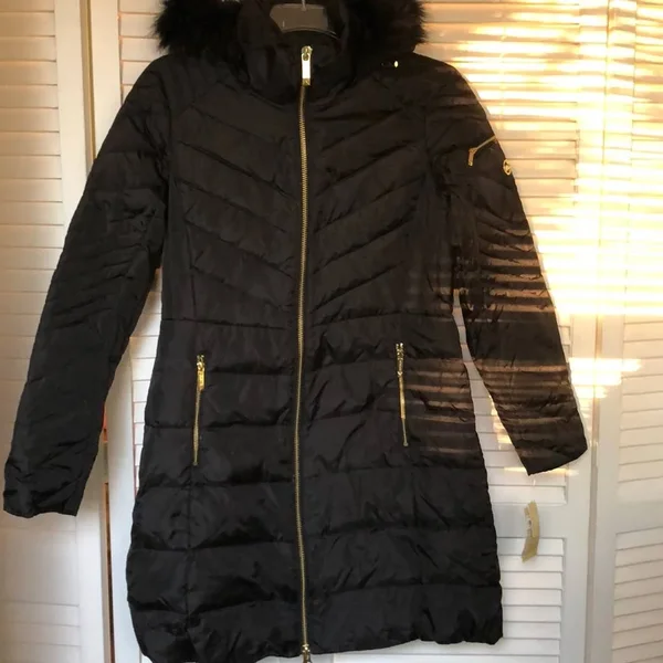 Michael Michael Kors Hooded Packable Down Puffer Coat - Created for Macy&s - Black