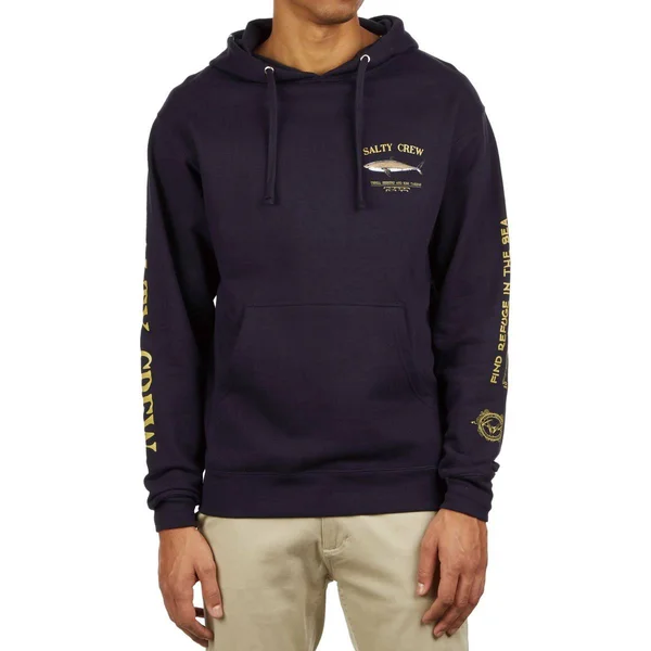 Salty Crew Bruce Fleece Hood - Navy