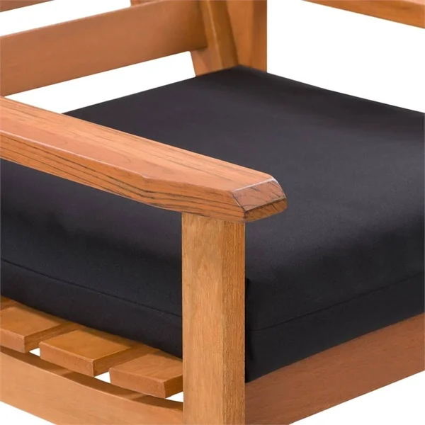 CorLiving Miramar Cinnamon Brown Hardwood Outdoor Bar Height Chairs, Set of 2