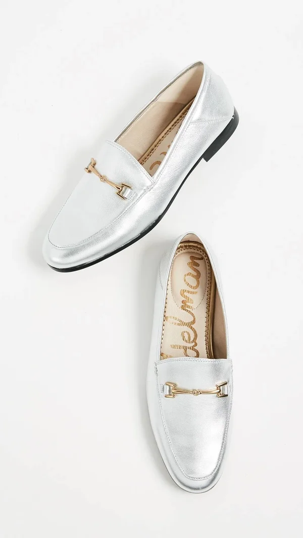 Sam Edelman Loraine Loafers Silver 7