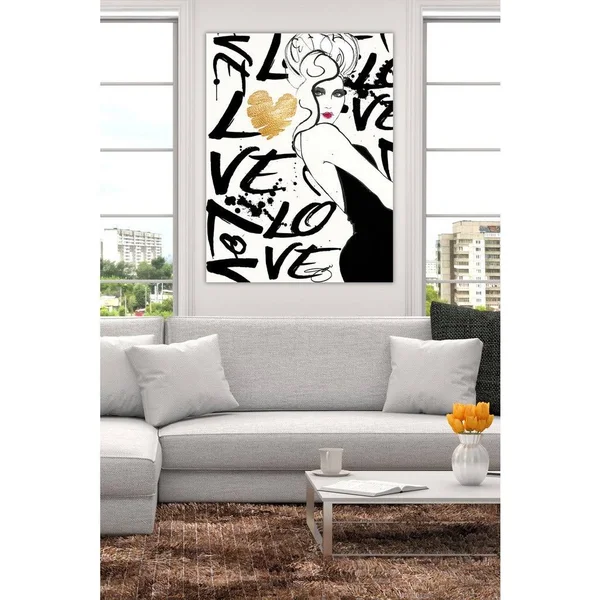 Picture Perfect International by Jodi Love The One You're with Giclee Stretched Canvas Wall Art - 36 Inches x 48 Inches x 1.5 Inc