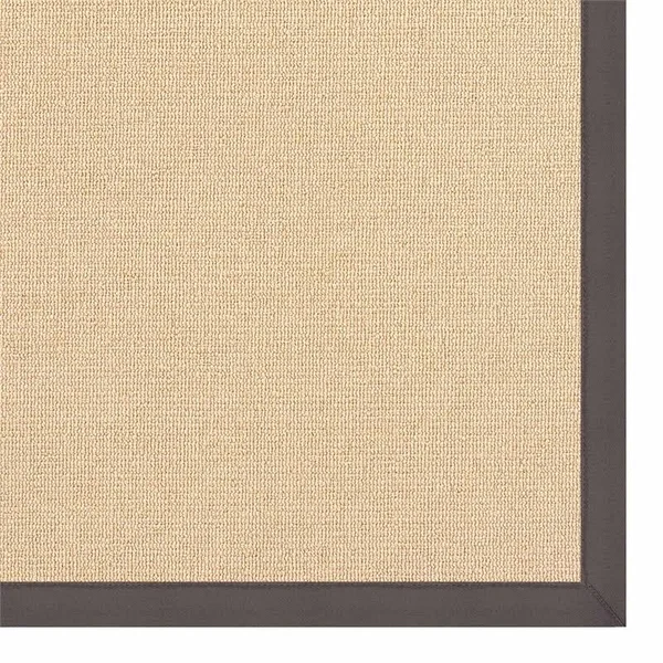 Linon Empire Machine Tufted Wool 4'x6' Rug in Natural and Slate