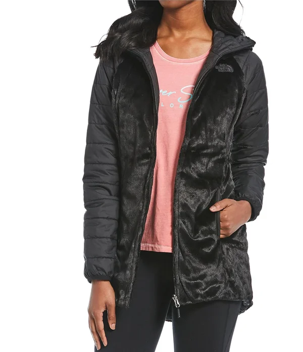 The North Face Women's Mossbud Insulated Reversible Parka: Black