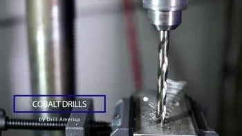61/64x22 Reduced Shank Cobalt Drill Bit, 1/2x22 Shank, Drill America