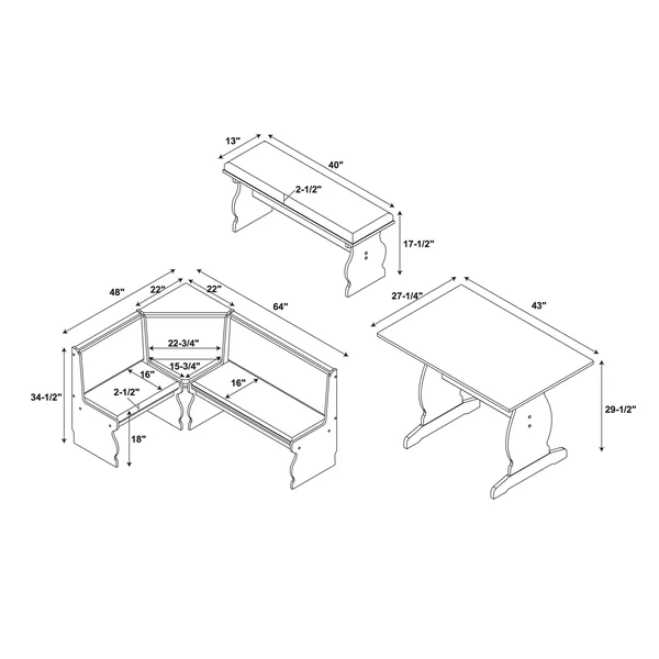 Hannah NOOK Dining Set - Blue