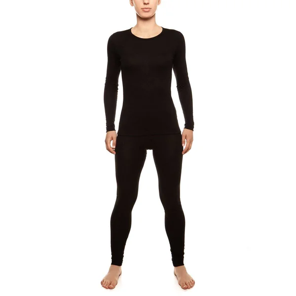 menique Women's Merino 160 Long Sleeve Set Black M, Black
