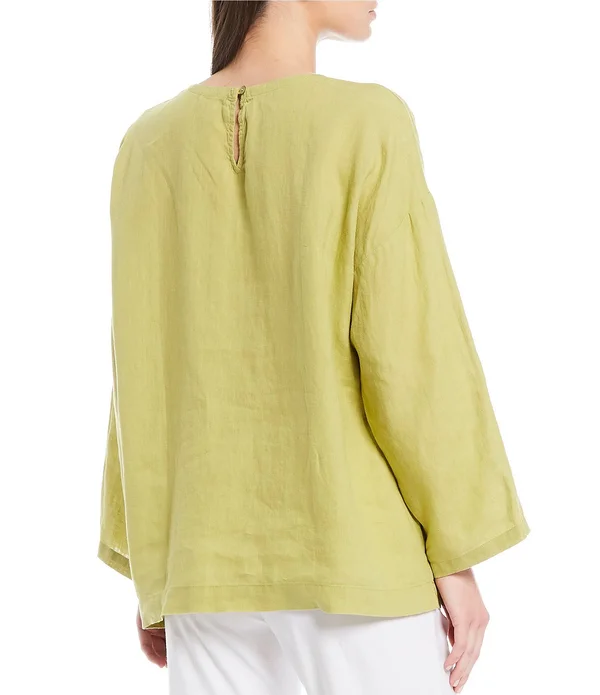 Eileen Fisher Handkerchief Linen Box Top - Xs