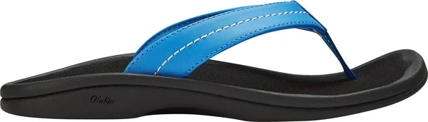 Olukai &Ohana Women's Flip Flops Ocean Blue - Black - 5