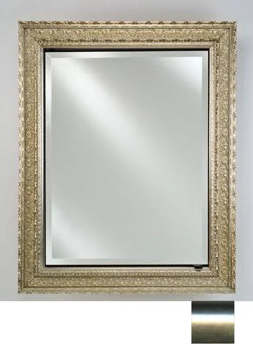 Afina CORPORATION SD1730RSATSV 17 in.x 30 in.Recessed Single Door Cabinet - Brush Satin Silver