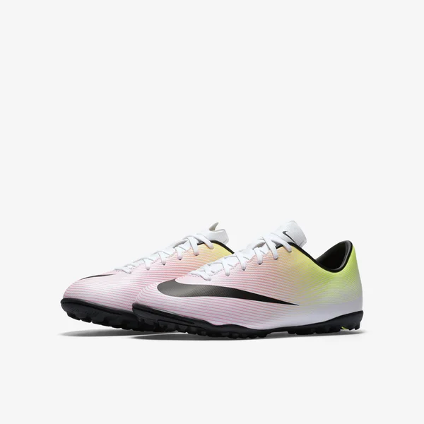 Nike Mercurial Victory V TF Jr - White/Volt/Orange