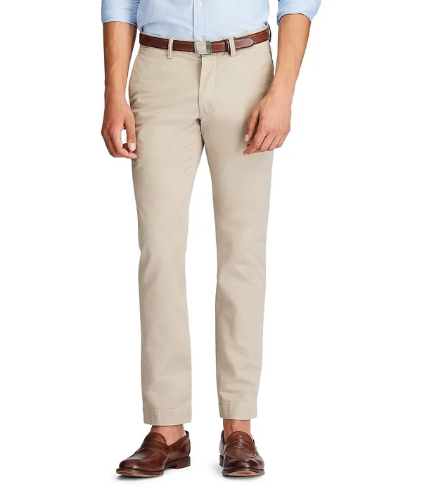 Polo Ralph Lauren Men's Slim-Fit Stretch Chino Pants - Khaki Tan