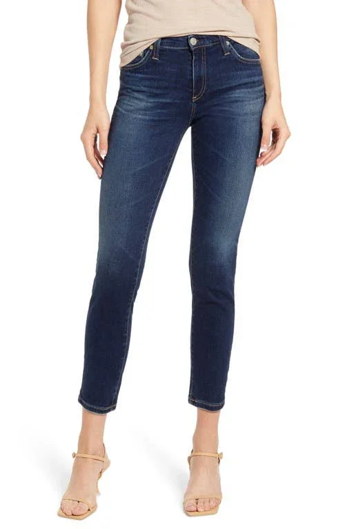 Women's Ag The Prima Straight Leg Crop Jeans - Size 26 - Blue