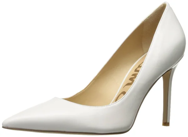 Sam Edelman Hazel Pointed Toe Pump, Bright White Leather, 9