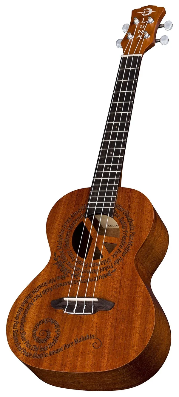 Luna Maluhia Peace Tenor Ukulele (with Gig Bag)